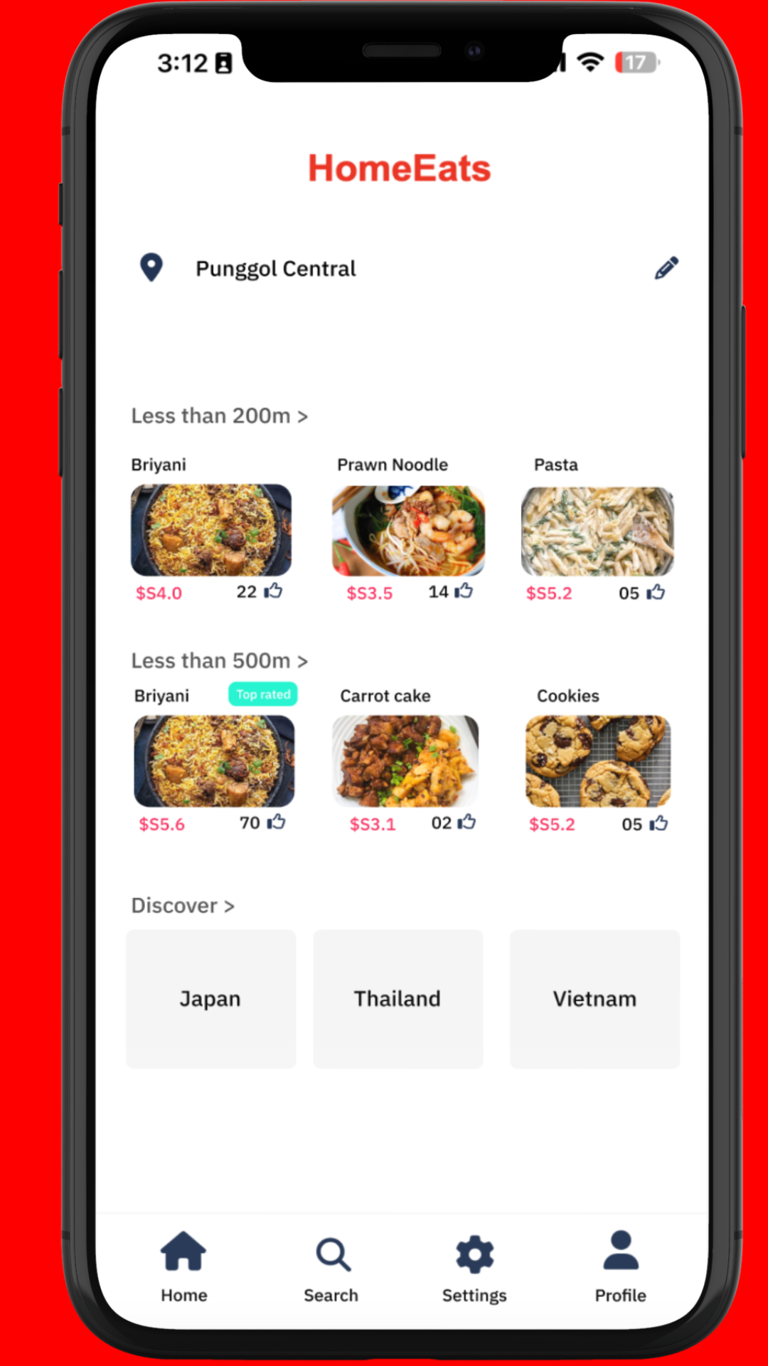 HomeEats App Preview